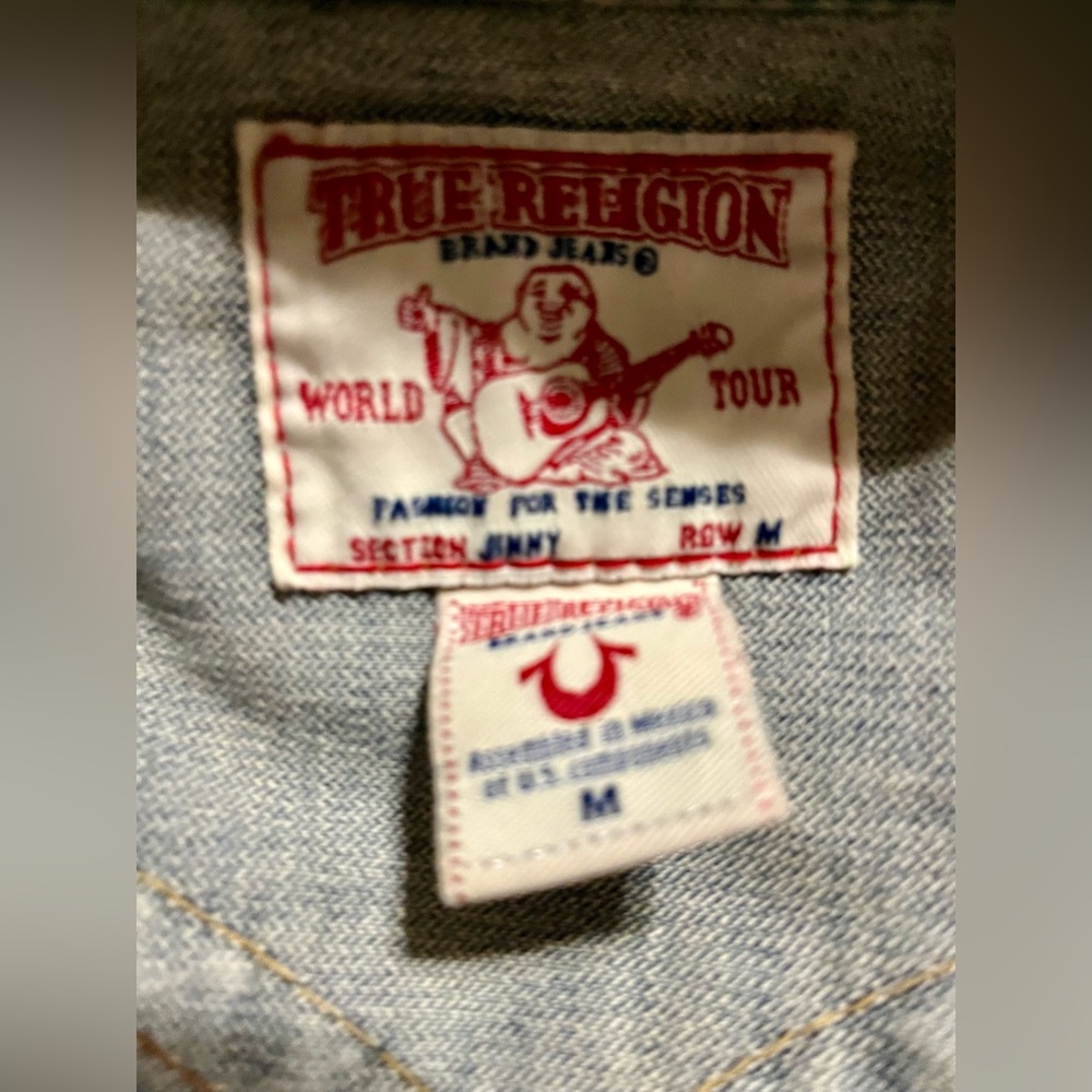 True Religion Vintage M denim jacket. 🔥‼️ - Picture 6 of 6